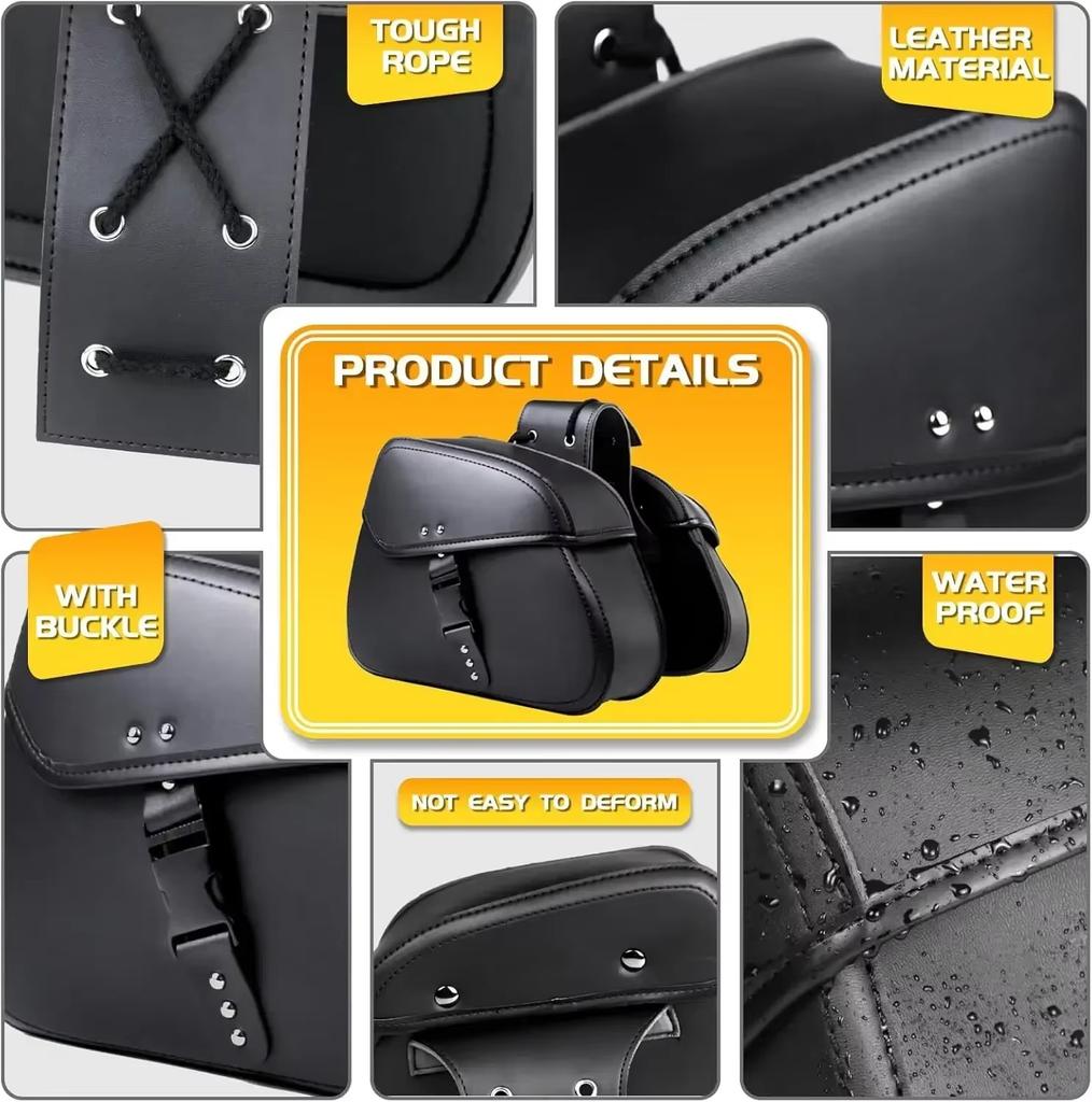 Универсальные мотоциклетные седельные сумки, боковые сумки для инструментов, сумки для хранения багажа, седельные сумки для Honda Yamaha Suzuki Harley 883, сумка на заднее сиденье