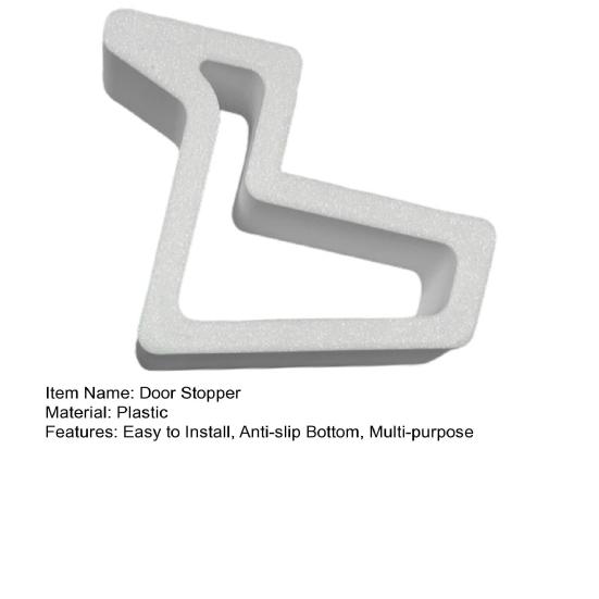 Стопор для окна/двери, Нескользящий, Ветрозащитный, Противоударный, Сверхпрочный пластиковый, Многофункциональный, Для окон, балкона, межкомнатных дверей