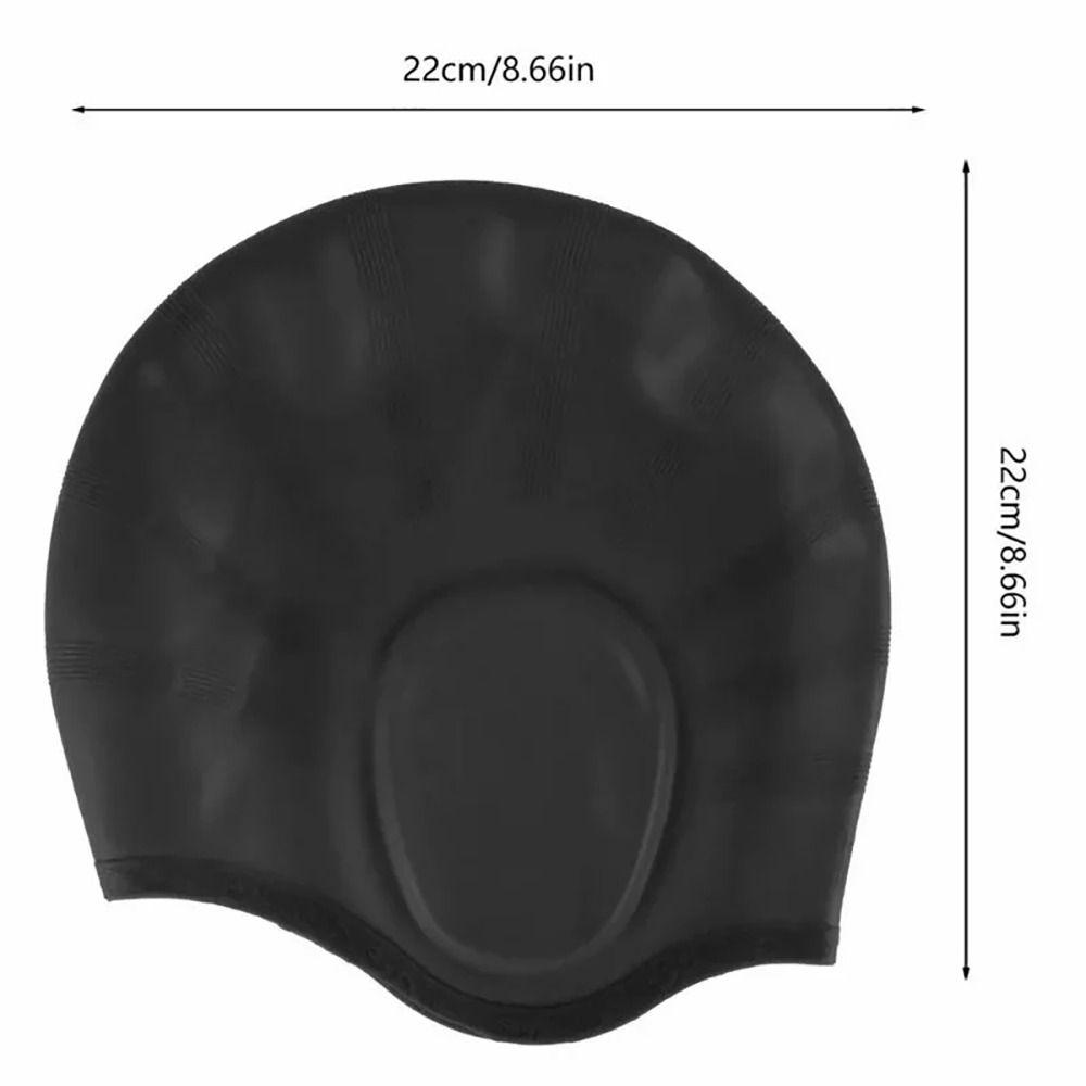 1Pcs Men Women Adults Silicone Swimming Caps Waterproof Swim Cap  For Long Short Hair