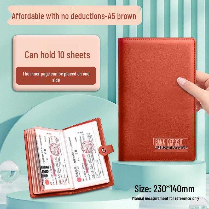 Многофункциональный большой сертификат депозита и зажим для денег для банковского использования