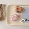Корейский ins контрастная клетка для AirPods 1 /1 защитный чехол для наушников 1pro второго и третьего поколения девушка минималистичный
