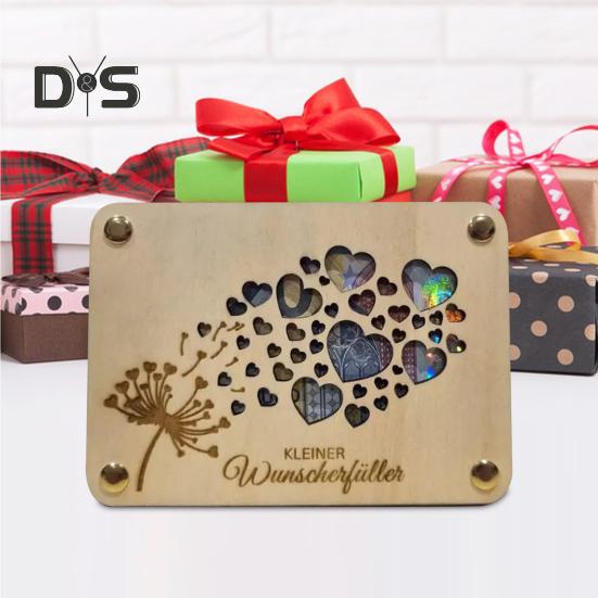 Держатель для денег на день рождения, деревянный держатель для денег, держатель для денег в виде конверта, упаковочный держатель для наличных или подарочной карты