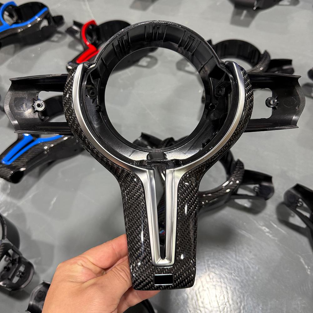 Для BMW M2 F87 M3 F80 M4 F82 M5 F10 F30 M6 F06 3 серии 5 серии Сборка накладки-заглушки на руль и ключ из углеродного волокна