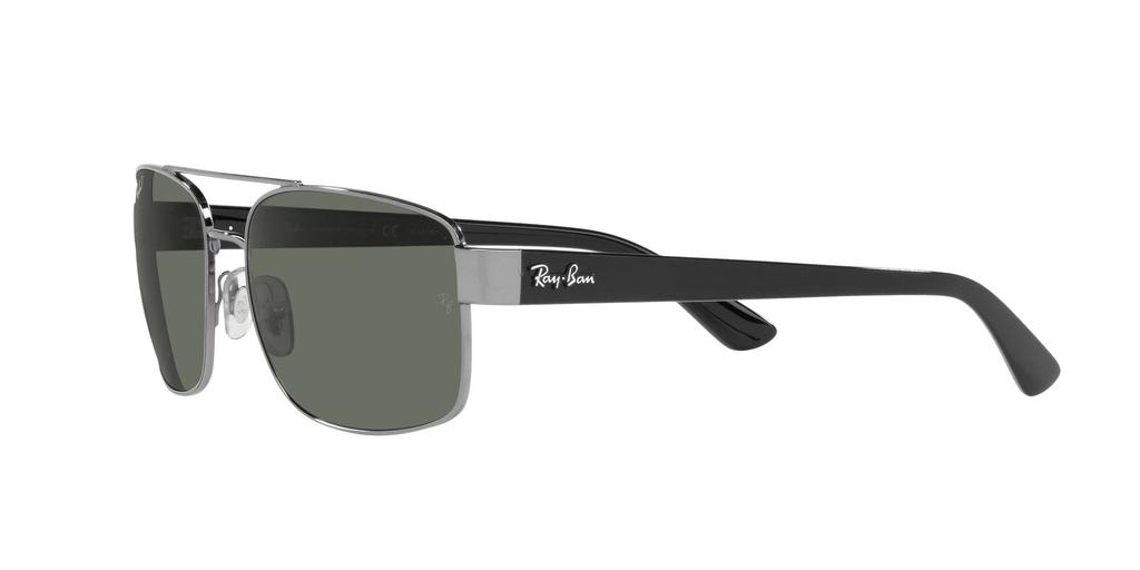 Солнцезащитные очки RB3687 61 Серый Зеленый Поляризационные Линзы [Ray-Ban] Металл/Кристалл