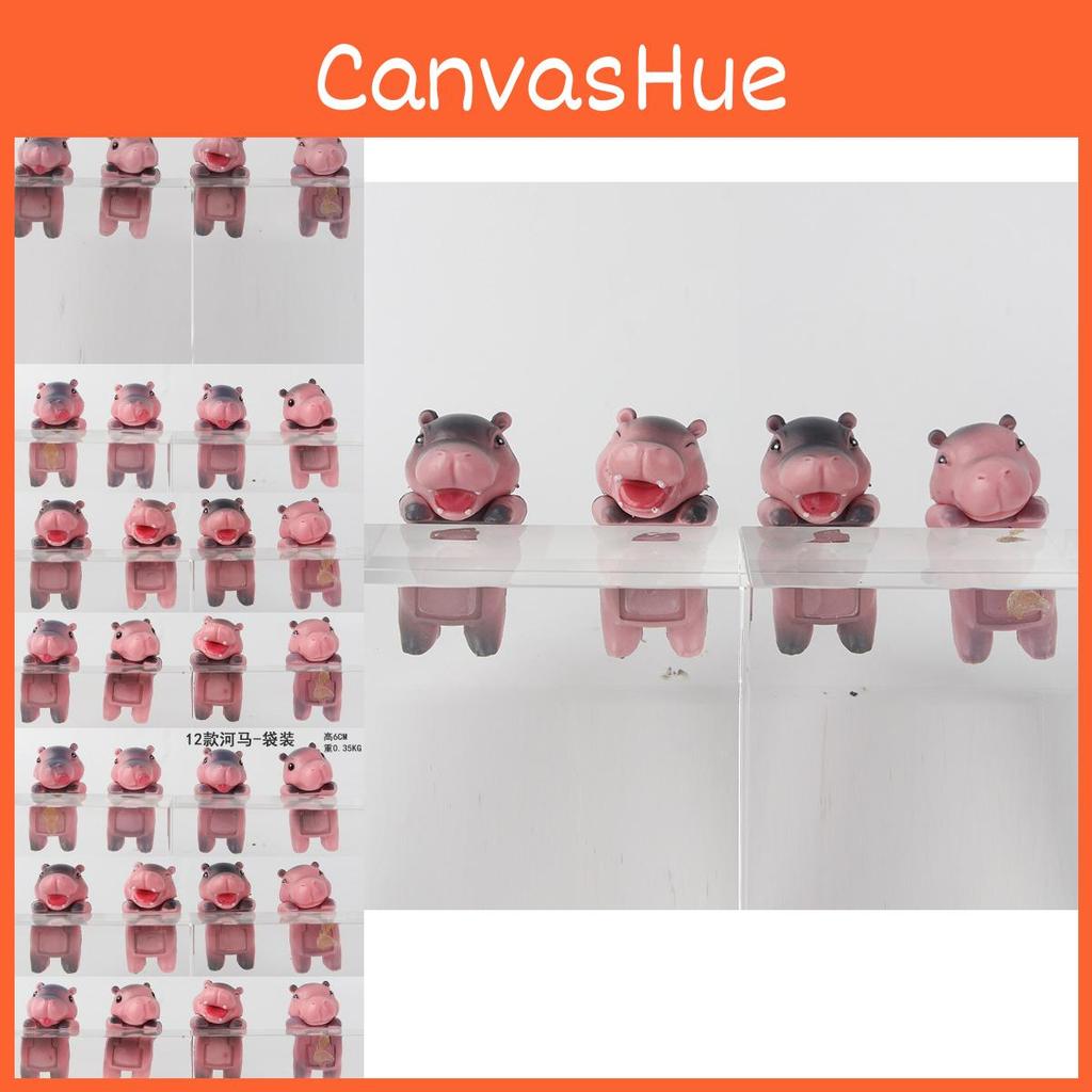 Очаровательная и красочная модель бегемота, игрушка, фигурки-сюрпризы в коробке для машин и подарков