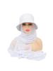New Muslim Women Bucket Hat With Chiffon Hijabs Summer Sports Cap With Hijab Ready To Wear Instant Hijab Islam Headscarf