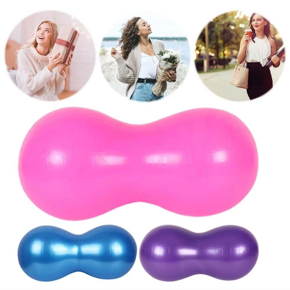 Thickened Peanut Ball 45*90CM Yoga Fitness Ball Balance Sports Pilates Yoga Ball Adult Fitness