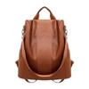 Practical PU Leather Women Travel Satchel Waterproof Rucksack Anti-Theft Bag School Shoulder Backpack