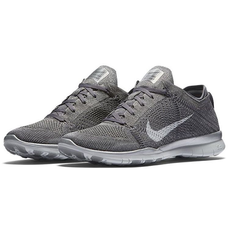 Nike Бесплатные TR Удобная ткань Амортизация Нескользящие Износостойкие Низкие Повседневные Беговые Кроссовки Женские Серый 804534-002