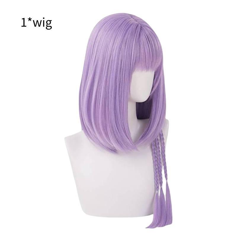 Stunning Purple Braid Cosplay Wig Realistic Scalp For Any Skin Tone And Face Shape