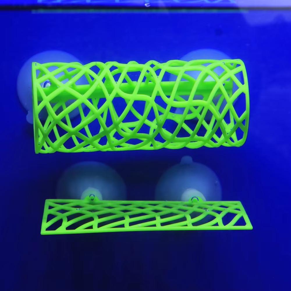 Betta Fish Hideout Cave with Hammock Bed Hollow Tunnel Fish Tank Accessories Aquarium Decorations for Crayfish Shrimp Small Fish