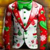 New Christmas Dress Print T-Shirt Cotton For Men Long Sleeve Tops Fashion Designer Clothing Extra Large Size Christmas Clothing
