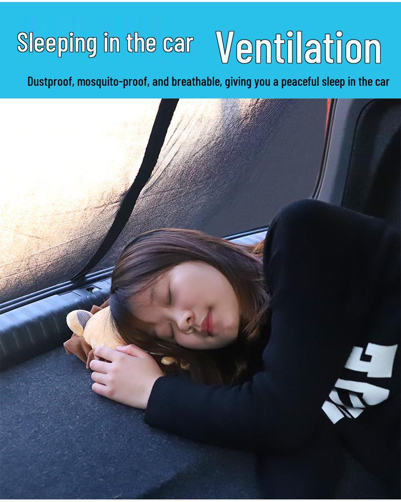 Автомобильная сетка-шторка от насекомых и солнца для задней двери и двери багажника