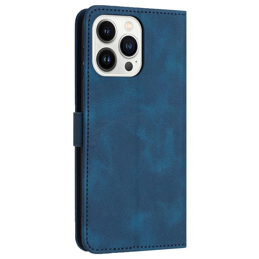 Для iPhone 16 Pro Max Кожаный Чехол Однотонный Кошелек Защитная Крышка для Телефона
