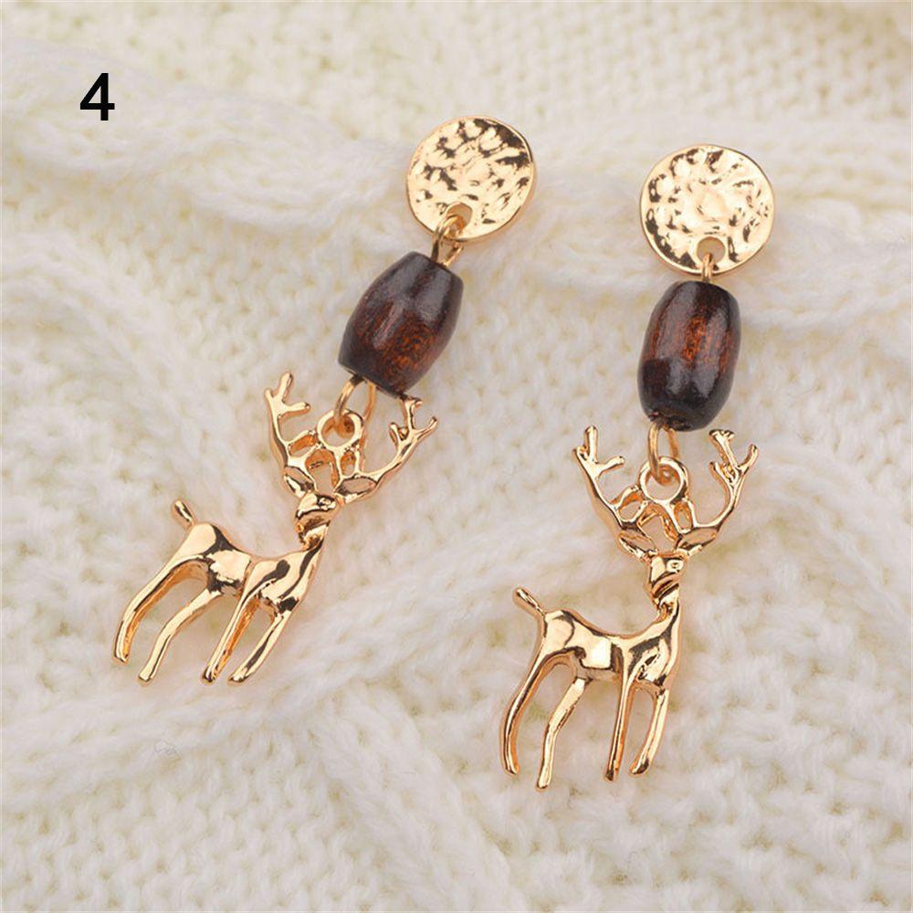 Новые Женские Рождественские Подарки Серьги Снеговик Рождественская Елка Серьги Капли Санта Клаус