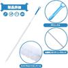 Blue Long Pipe Cleaner - Spiral Brush, for Toilet and Kitchen Cleaning, Unclogging Drains, Bendable, 1 Piece (Blue)