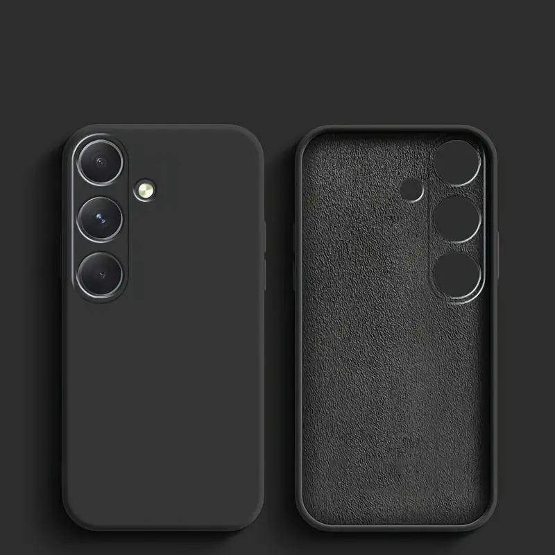 Жидкий силиконовый чехол для Samsung Galaxy A54 5G A14 A24 A34 A04S A13 A23 A33 A53 A73 A12 4G A22 A32 A52 A05 A05S A15, мягкий противоударный тонкий чехол