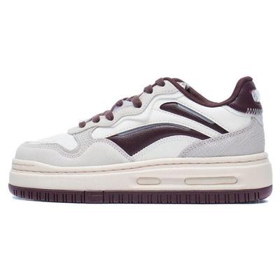 Li Ning Future C1 Classic Trend амортизирующие нескользящие повседневные туфли средней высоты женские кроссовки AGCT244-1