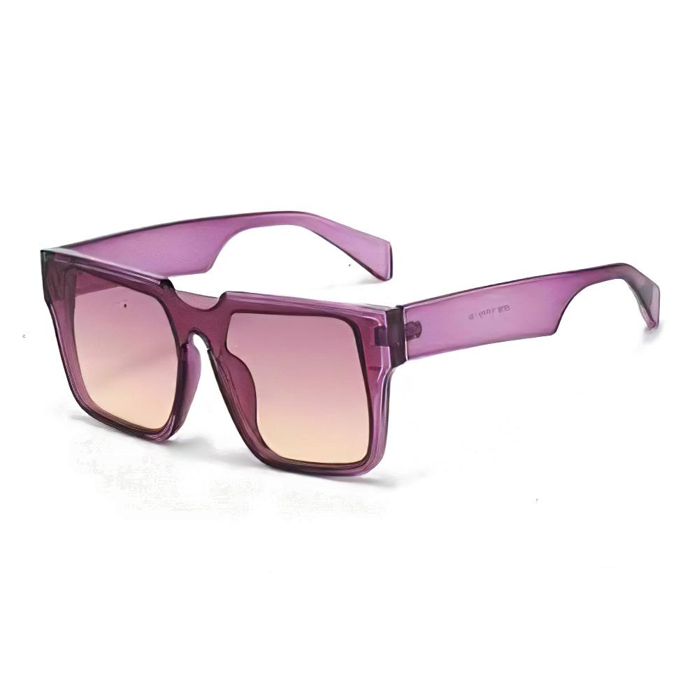 New In Vintage Sunglasses For Women Lens Embedded Fashionable High-End Gradient Purple Square Glasses Sun Glasses Women