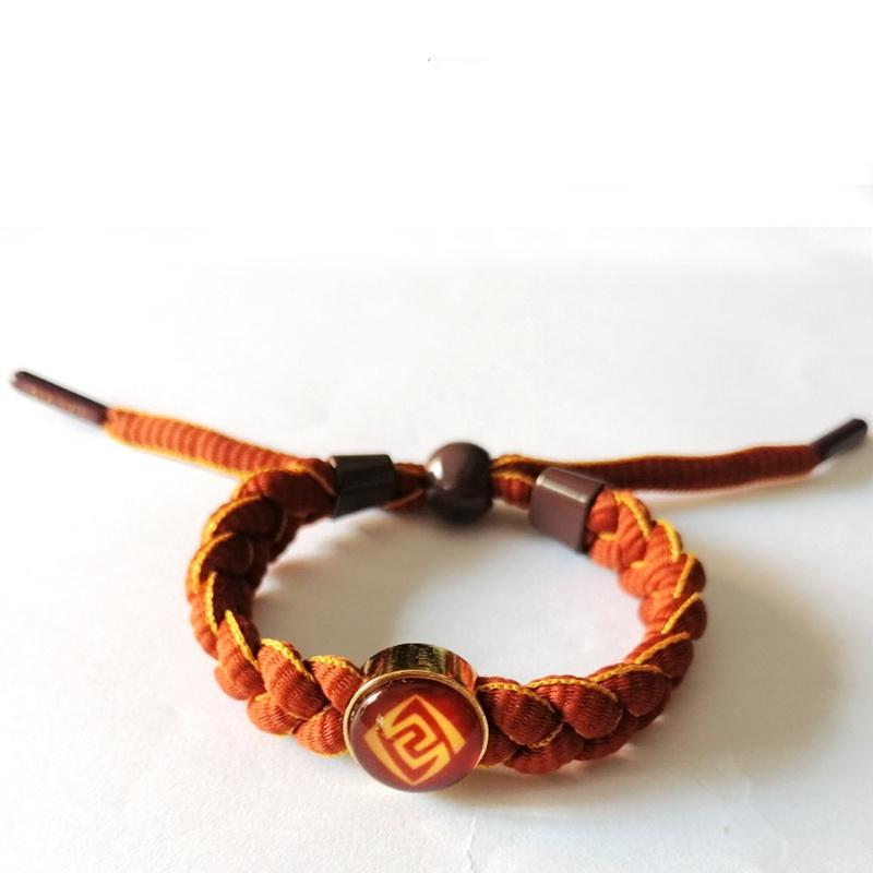 Элементальный светящийся браслет Genshin Impact Глаз Бога Вода Ветер Ювелирное изделие Регулируемый размер