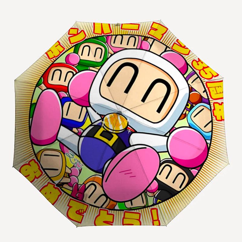 1 шт. Зонт-автомат Bomberman Anniversary - Компактный дорожный зонт, идеально подходит для женщин и мужчин - Идеальный подарок на день рождения/Рождество, 191