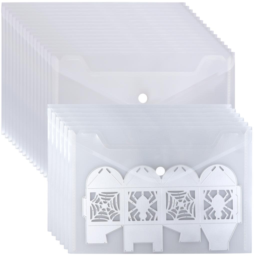 Clear Stamp And Die Storage Bag Resealable Plastic Storage Pocket Large Envelop