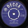 7-дюймовая пластинка BEAT BOYS - Это мой план F11730 Decca 1963 Великобритания Рок Б/У