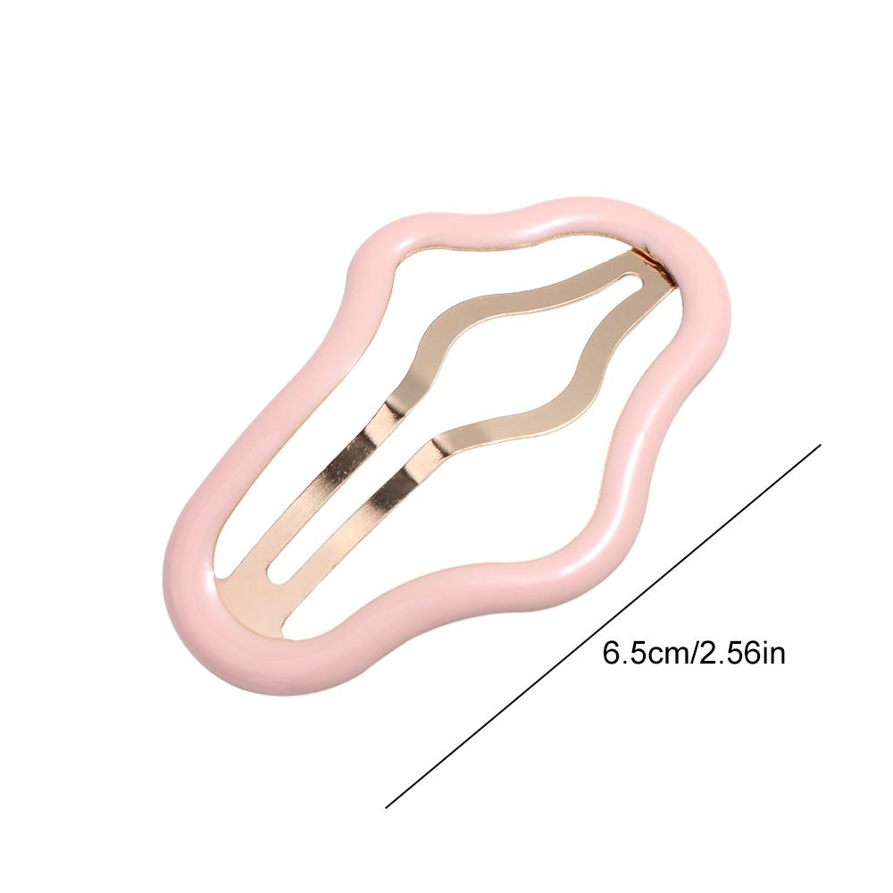 Cute Geometric Clouds Bb Clips Metal Hollow Cloud Hair Clip Korean Style Y2k Hollow Metal Hairpin Photograph