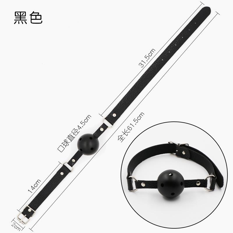 45mm White PU Leather Breathable Ball Gag Mouth Restraint  Erotic Sexy Cosplay Flirting Sex Toys For Couples Adult Games