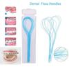 Nylon Loop Design Dental Floss Threaders Dental Traction Line for 70Pcs Oral Hygiene Care