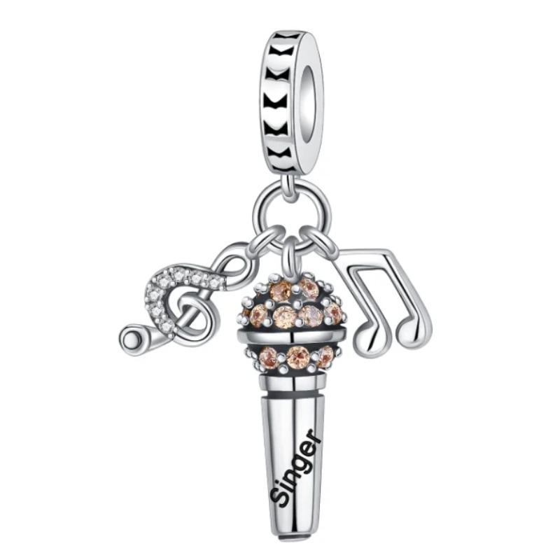 Снова в школу Медные шармы Сумка Наушники Кубик Рубика Часы Игровая консоль Бусина Подвеска Подходит для браслета Ожерелье Ювелирные изделия