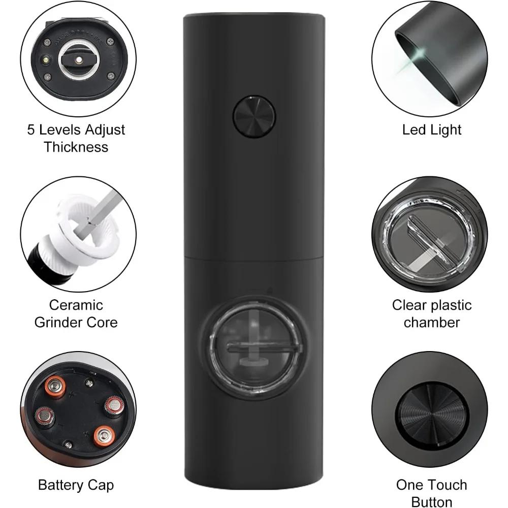 Беспроводная электрическая мясорубка из нержавеющей стали с индукционной высокой мощностью, измельчитель для перца, морской соли, приправ, специй