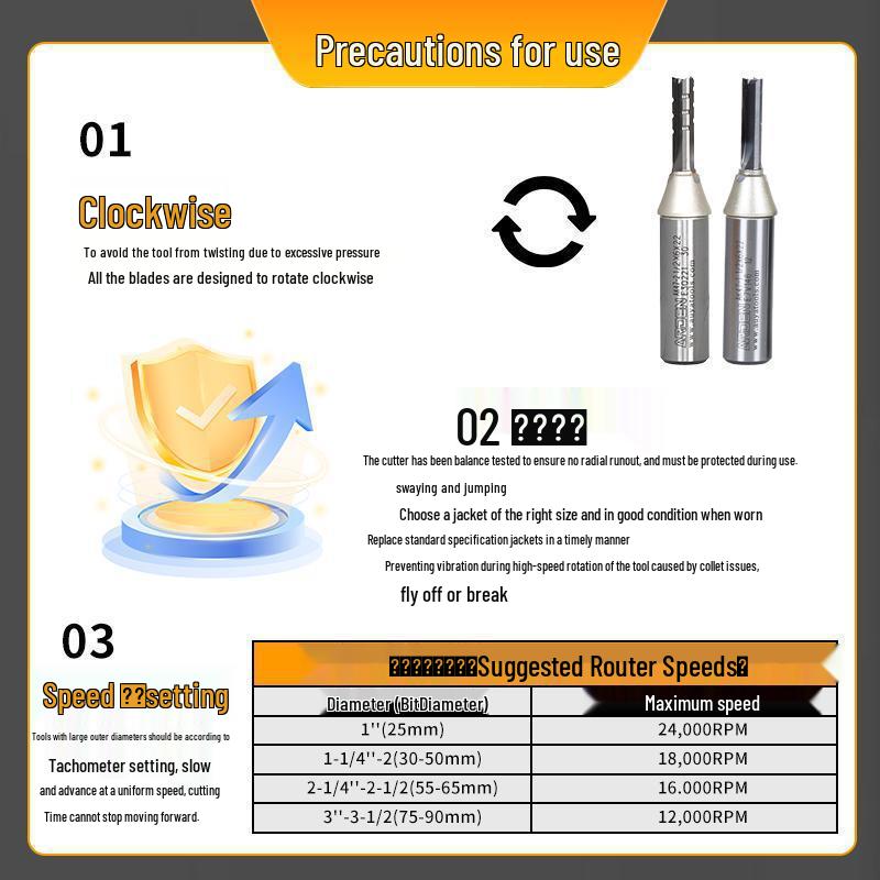 Yaden TCT Triple-Blade Rip Saw Woodworking Milling Cutter - High-Speed Chip Breaking AK47 Universal Blanking.
