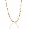 18K Necklace Chain K18 Necklace 18K Chain Only 18K Screw 40cmAJ38cm Women's 1.2mm