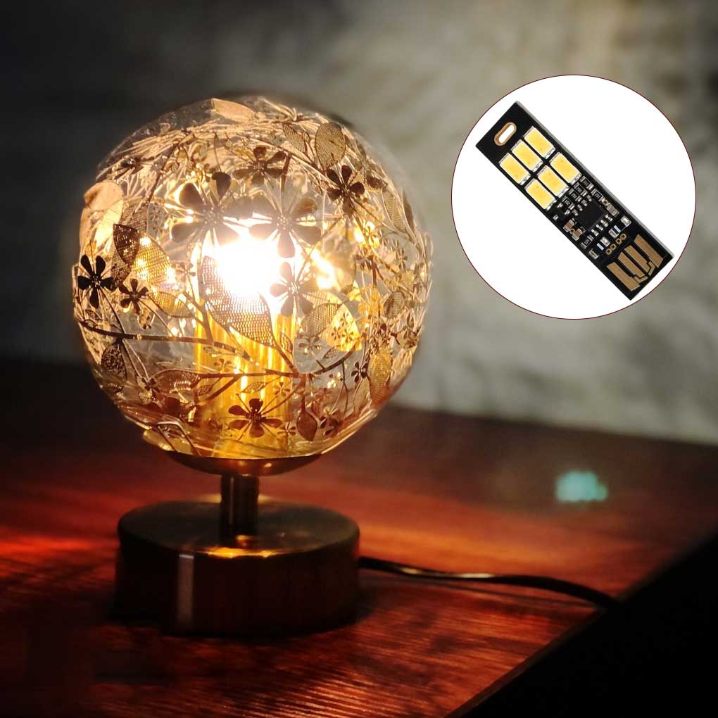 ABS USB Night Light Portable Dual Side Replacing LED 1W Mini Touch Control Household Dorm Office Computer Working Lamp