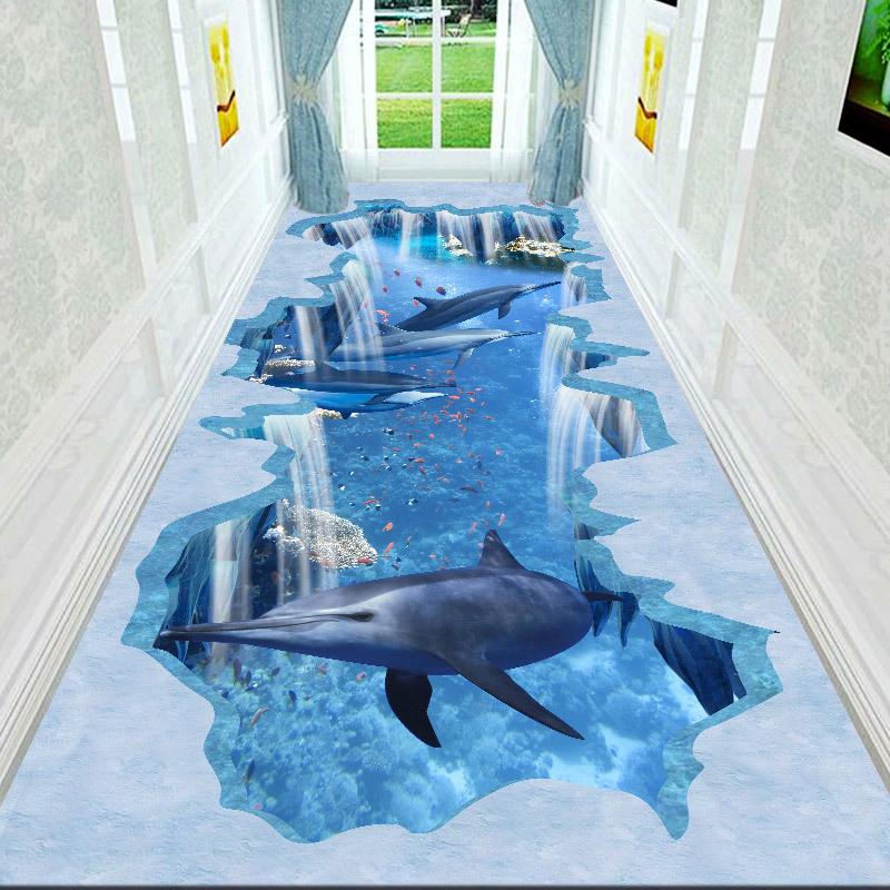 3D ковры для коридора, гостиной, украшения дома, вестибюля отеля, длинного ковра, лестницы, коврика для входной двери