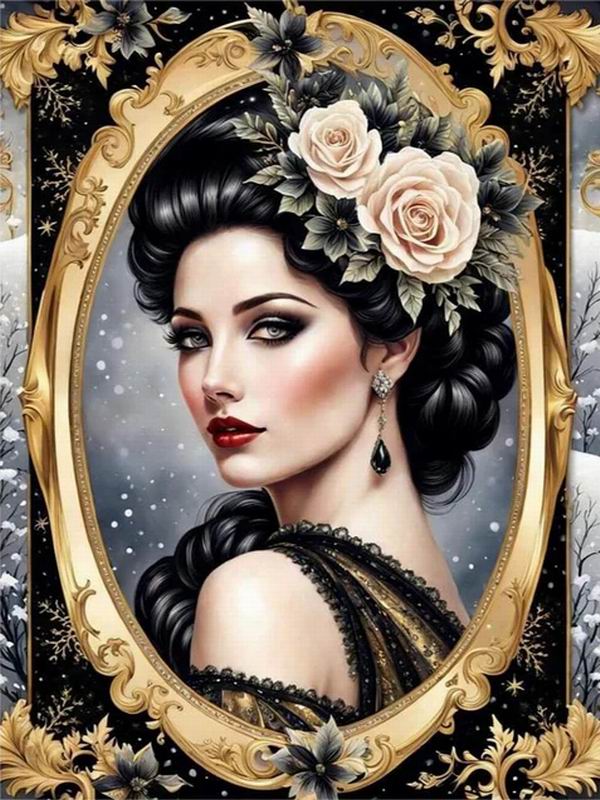 Diamond Painting New Collection 2024 Elegant and Noble Woman Diy Full Square Round Drill Rhinestone Embroidery Girl Mosaic Cross Stitch Kits