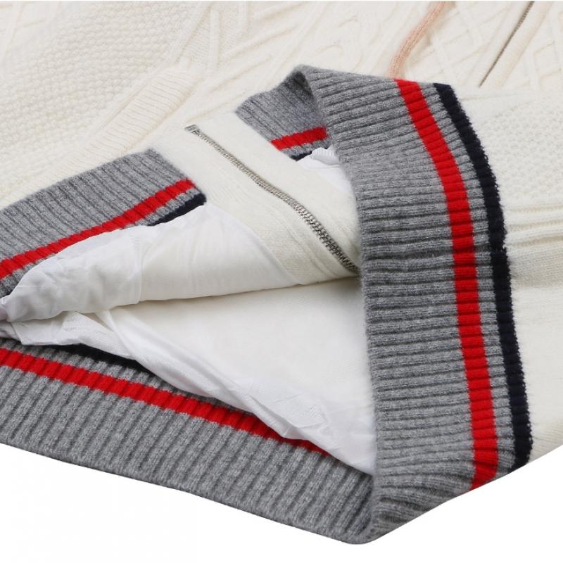 Onoff Men S caShmere Windproof Hoodie caSual Cardigan Of2802gb White