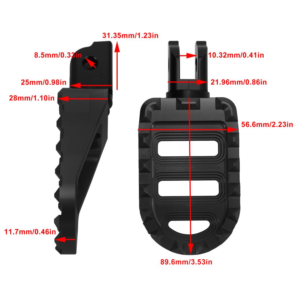 Front Footrests Foot Peg Fit for Sportster S Lower Rider Fat Bob Softail Slim