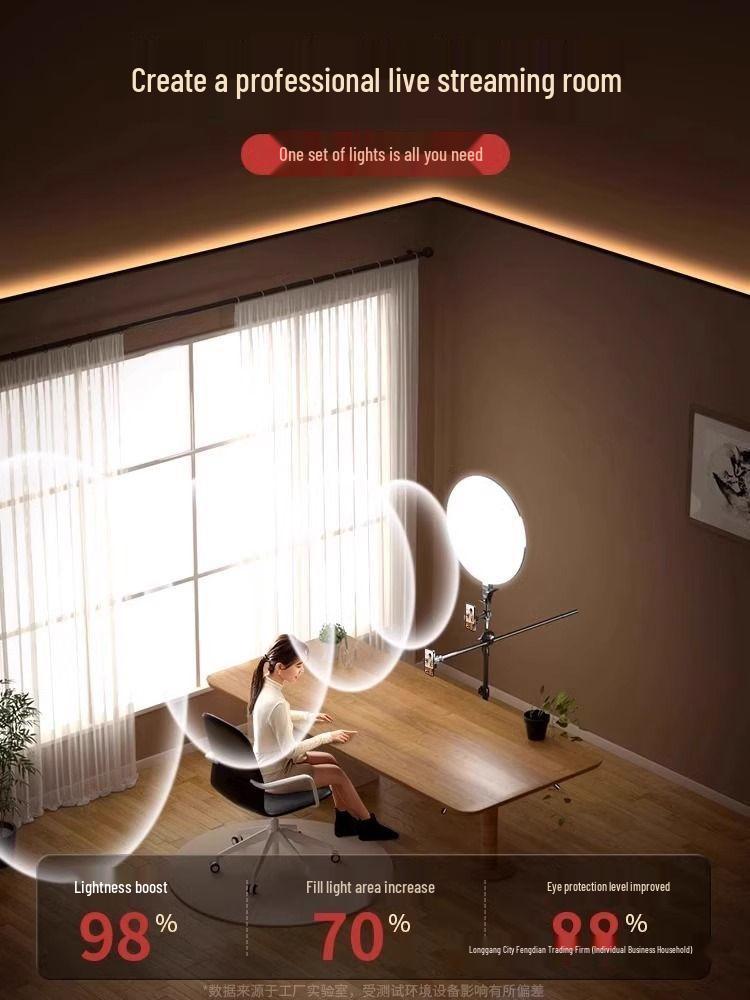 Светодиодный бестеневой ключевой свет для бьюти-студии во весь экран для профессиональной прямой трансляции