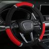 Universal Car Steering Wheel Cover, Non-slip Polyester, Durable Grip, Automotive Interior Accessory, No Inner Ring, for Various Vehicle Models