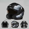 Motorcycle Helmet Double Mirror Windproof Sun Protection Riding Helmet Electric Vehicle Helmet Ear Protection Can Be Detached