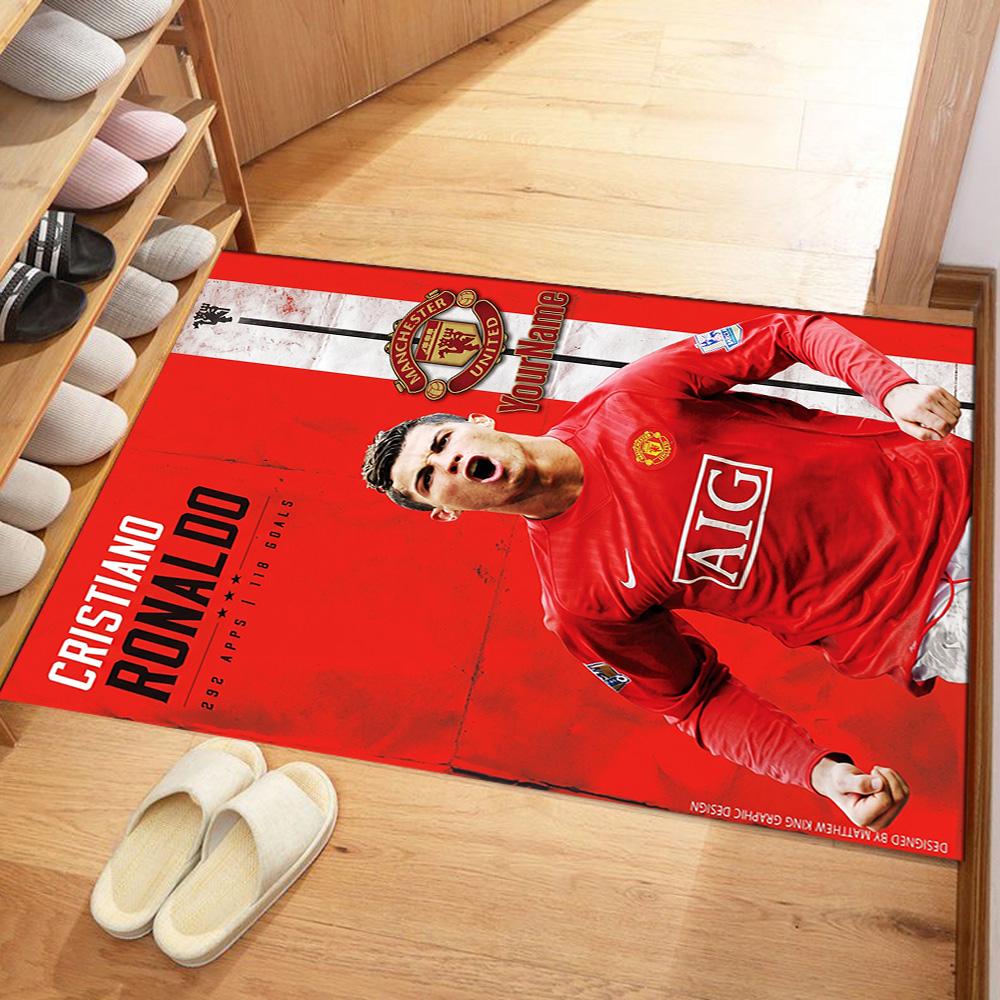 Manchester Customize Your Name Area Rug Design for Kitchen Hallway Foyer Dining Room Antislip Carpet Anime Office Decor Wedding Party Gift