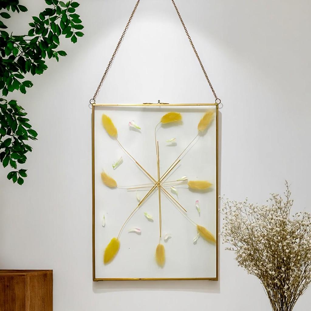 Стеклянная фоторамка с золотой рамкой - Настенное и настольное декоративное display