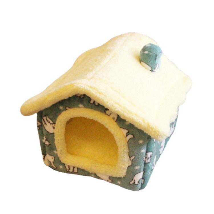 Собачья будка, кошачий домик, тип дома, универсальный для всех сезонов, теплый зимой, съемный и моющийся матрас для маленьких собак, товары для животных