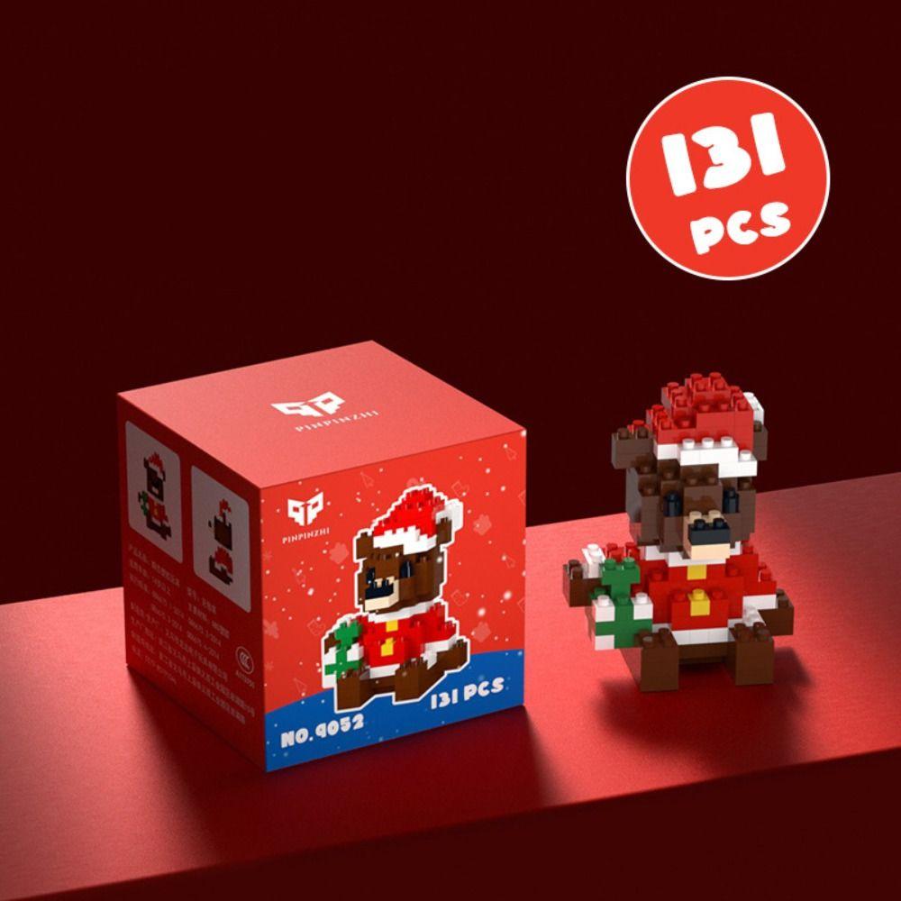 Cartoon Santa Claus Building Blocks Mini Christmas Doll Xmax Gift Action Figures Model  Party