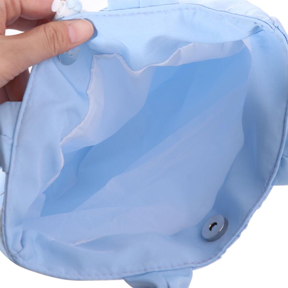 Large Capacity Pleated Tote Bag Versatile Drawstring Handbag Korean Nylon Shoulder Bag Women's