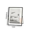 Gold Black Metal Photo Frame Rectangle Picture Frame Durable Storage Frame  Home Desktop Decoration