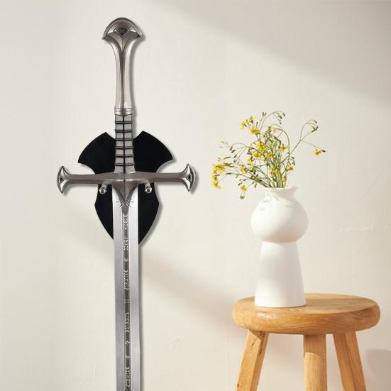 Wall Mount Medieval Swords Holder High Durability Strong Load-bearing Easy Installation Swords Display Stand