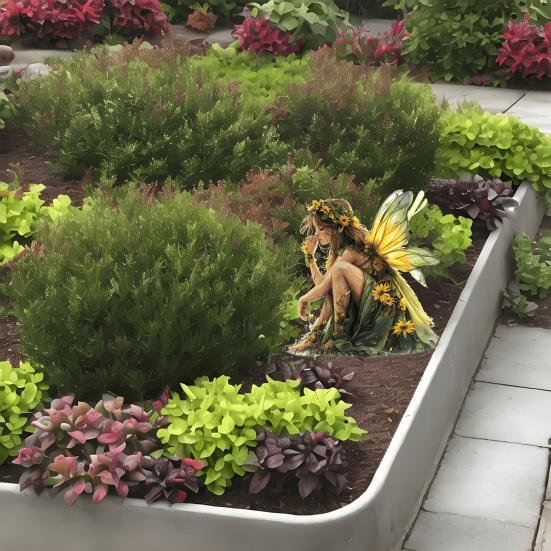 Украшение цветочного горшка в виде феи Акриловая фигурка феи, кашпо, богемный декор цветочного горшка, аксессуары для растений и садовый декор